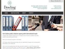 Tablet Screenshot of dowlingpr.com